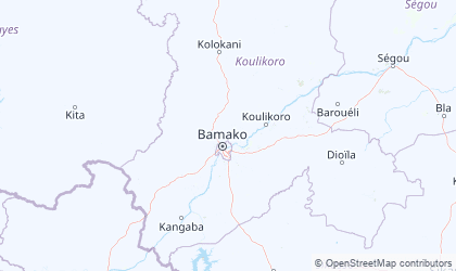 Map of Koulikoro