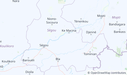 Map of Ségou
