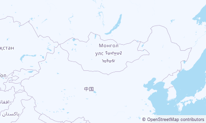 Map of Southern (Gobi Desert)