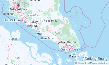 Map of Johor