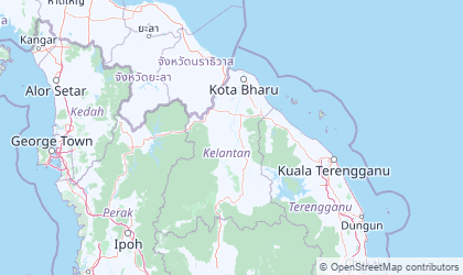 Map of Kelantan