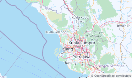 Map of Selangor
