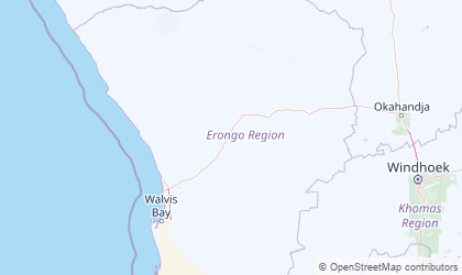 Map of Erongo