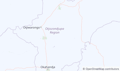 Map of Otjozondjupa