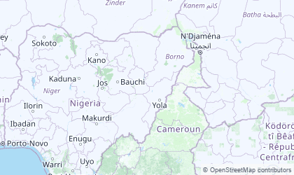 Map of North East Nigeria
