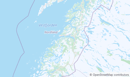 Map of Nordland