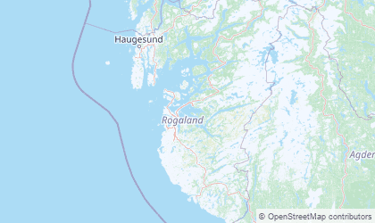 Map of Rogaland