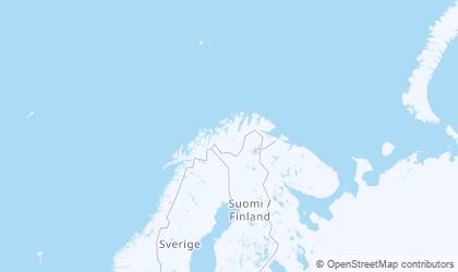 Map of Troms og Finnmark
