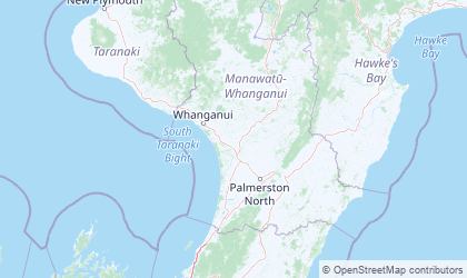 Map of Manawatu-Wanganui