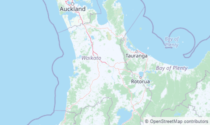 Map of Waikato