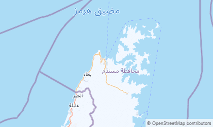 Map of Musandam