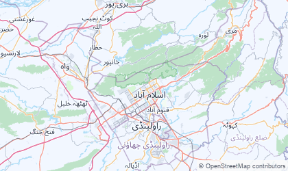 Map of Islamabad