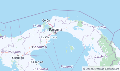 Map of Panamá
