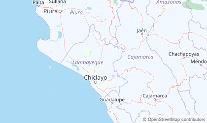 Map of Lambayeque