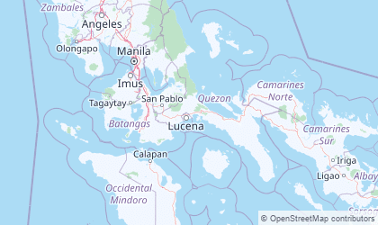 Map of Calabarzon