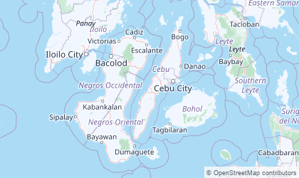 Map of Central Visayas