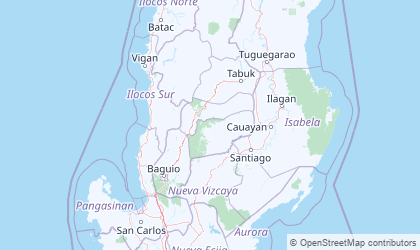 Map of Cordillera