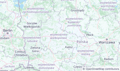 Map of Greater Poland
