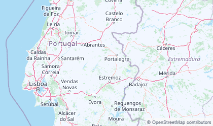 Map of Portalegre