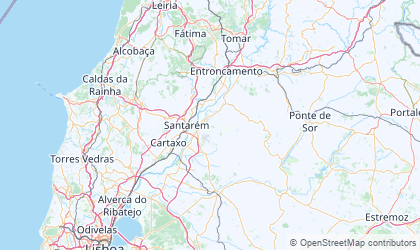 Map of Santarém