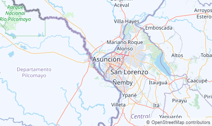 Map of Asunción