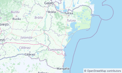 Map of Dobrogea