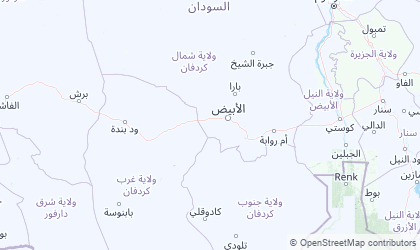 Map of Shamal Kurdufan
