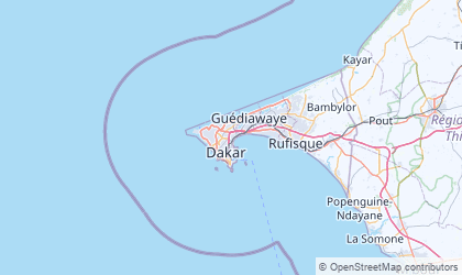Map of Dakar
