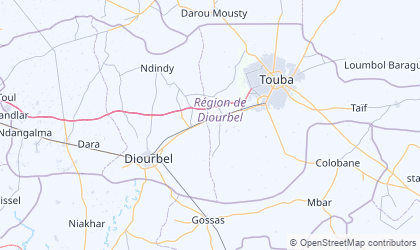Map of Diourbel