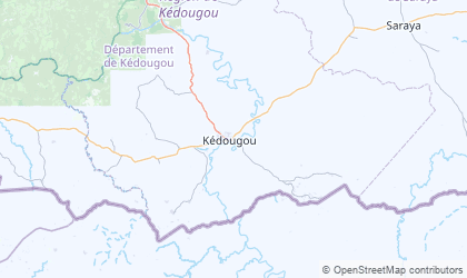 Map of Kédougou