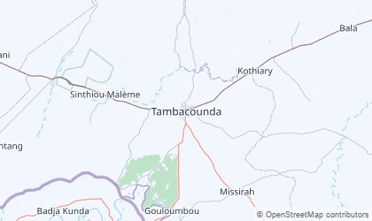 Map of Tambacounda