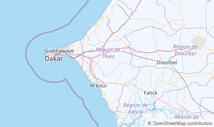 Map of Thiès