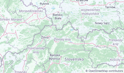 Map of Žilinský
