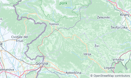 Map of Goriška