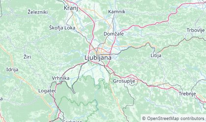 Map of Osrednjeslovenska