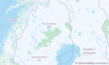 Map of Norrbotten