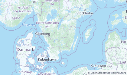 Map of Southern Sweden