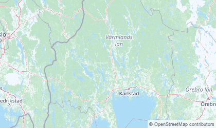 Map of Värmland