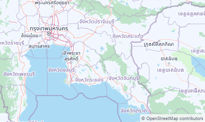 Map of Eastern Thailand
