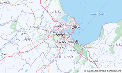 Map of Greater Tunis