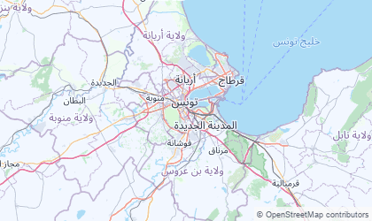 Map of Tunis
