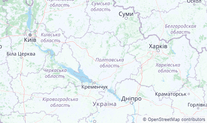 Map of Poltava