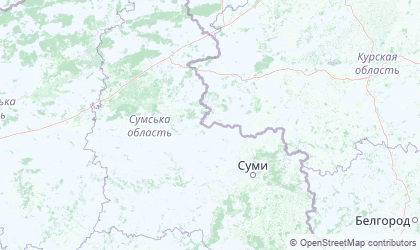 Map of Sumy