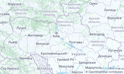 Map of Central Ukraine