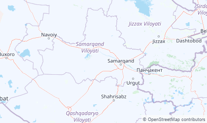 Map of Samarqand