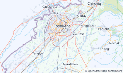Map of Toshkent Shahri