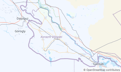 Map of Xorazm