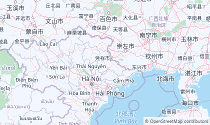 Map of Northeast Vietnam