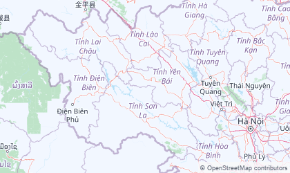 Map of Northwest Vietnam