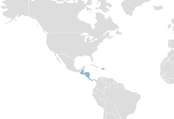 Map of member countries: SICA - Central American Integration System